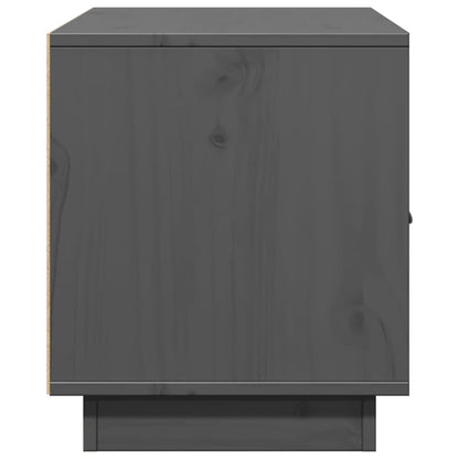vidaXL TV Cabinet Grey 80x34x40 cm Solid Wood Pine