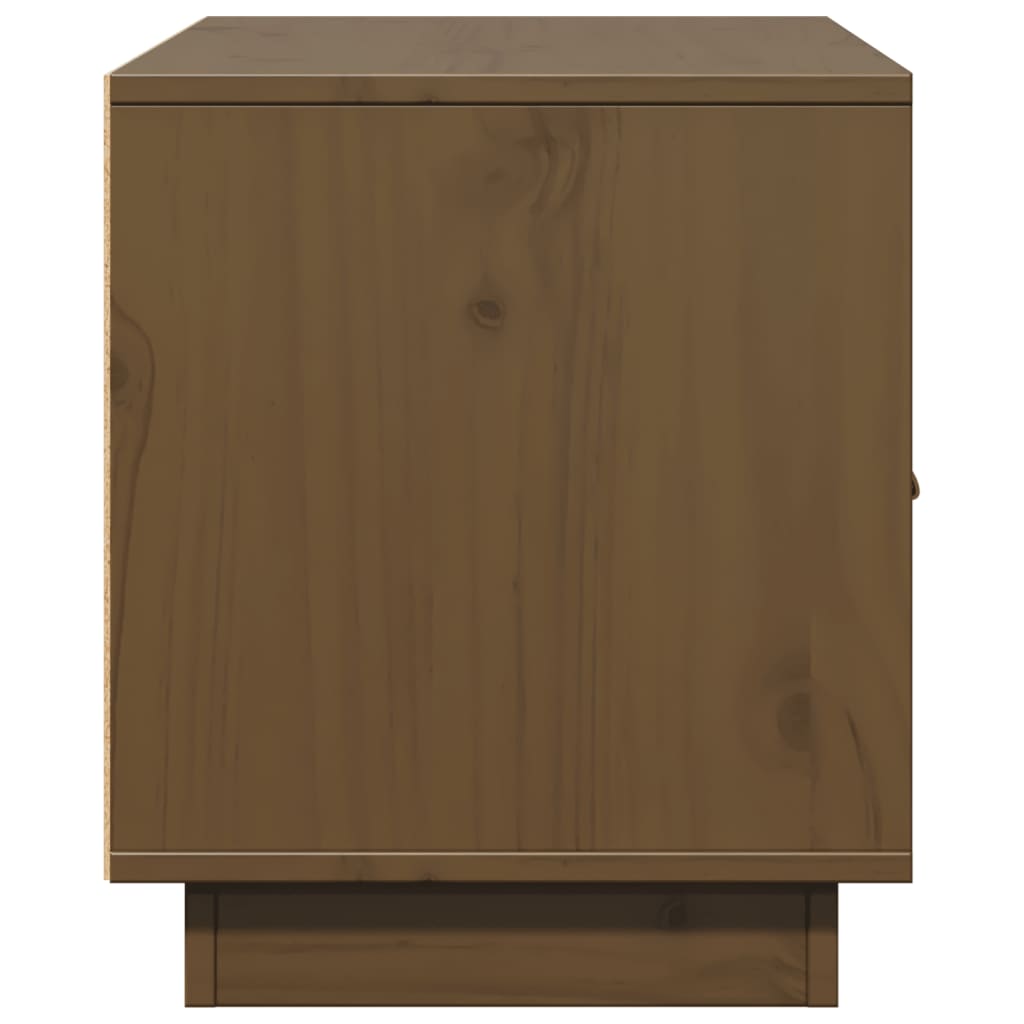 vidaXL TV Cabinet Honey Brown 80x34x40 cm Solid Wood Pine