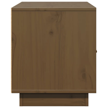 vidaXL TV Cabinet Honey Brown 80x34x40 cm Solid Wood Pine