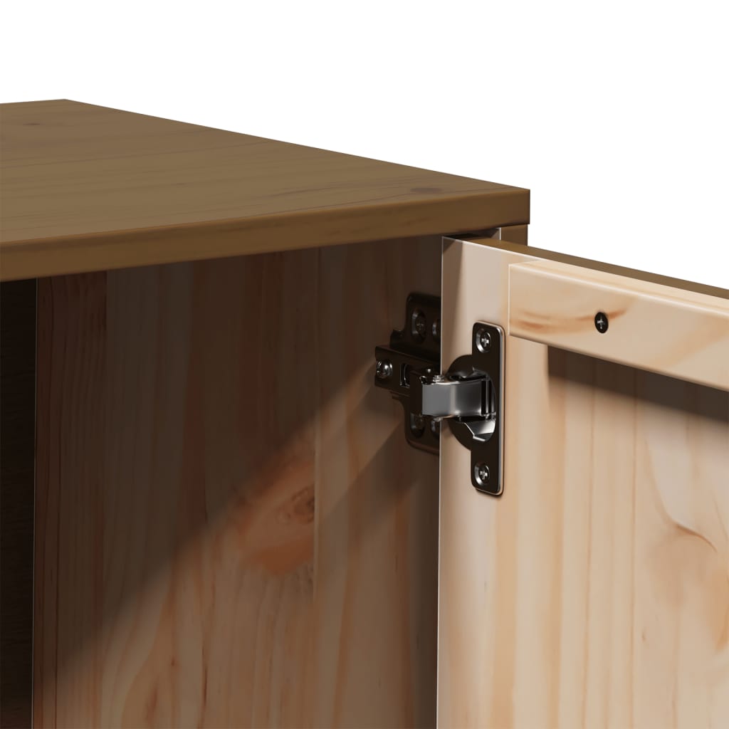 vidaXL TV Cabinet Honey Brown 80x34x40 cm Solid Wood Pine