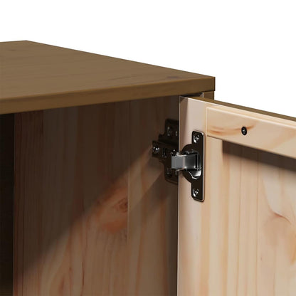 vidaXL TV Cabinet Honey Brown 80x34x40 cm Solid Wood Pine