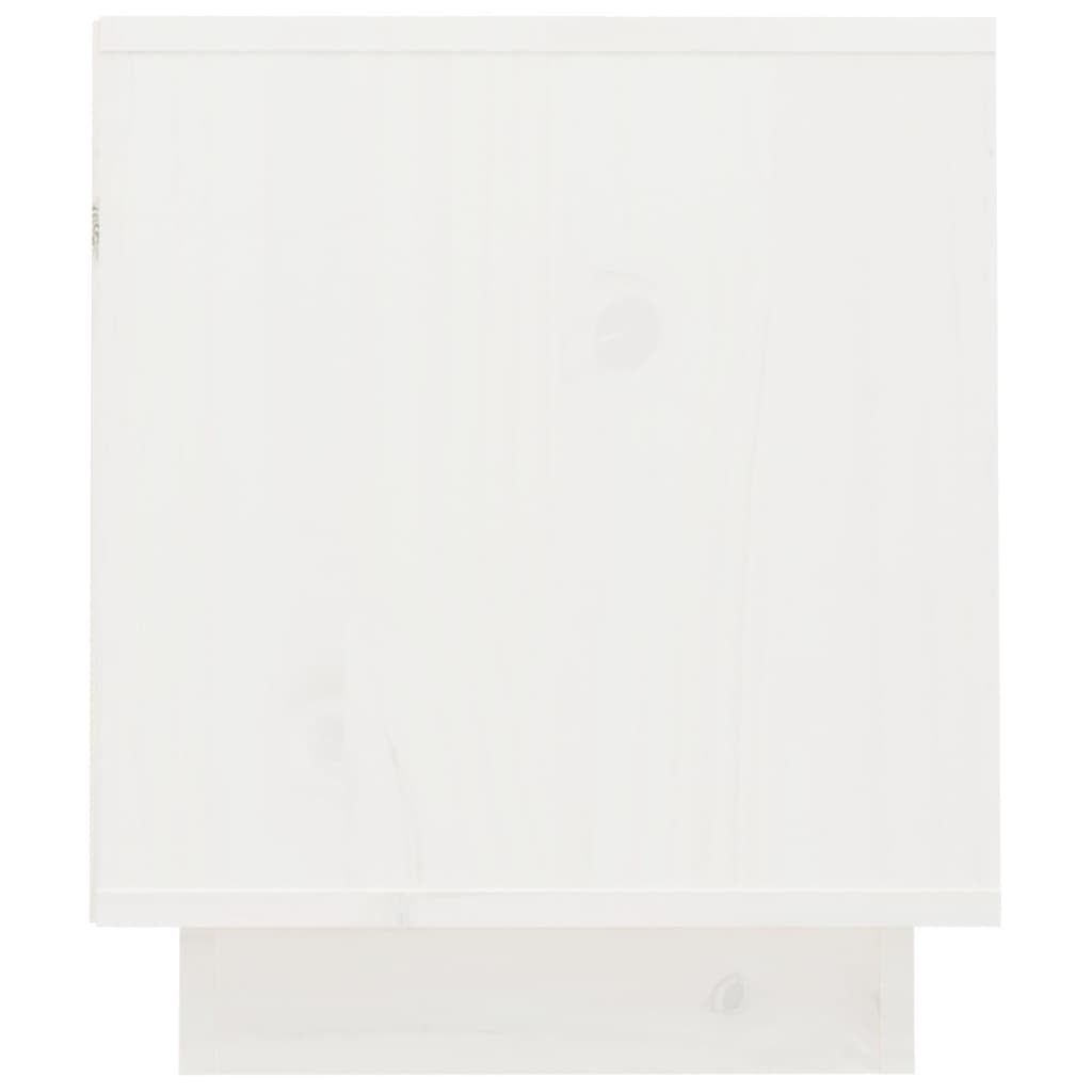 vidaXL TV Cabinet White 70x34x40 cm Solid Wood Pine