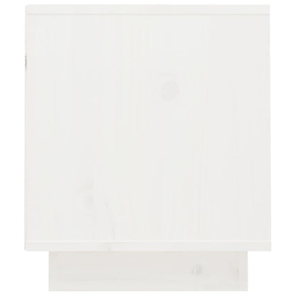 vidaXL TV Cabinet White 70x34x40 cm Solid Wood Pine