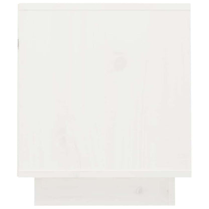 818236 vidaXL TV Cabinet White 70x34x40 cm Solid Wood Pine