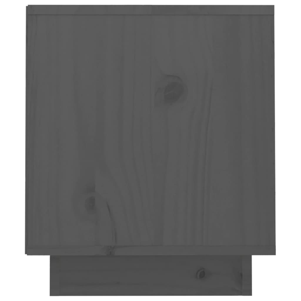 vidaXL TV Cabinet Grey 70x34x40 cm Solid Wood Pine