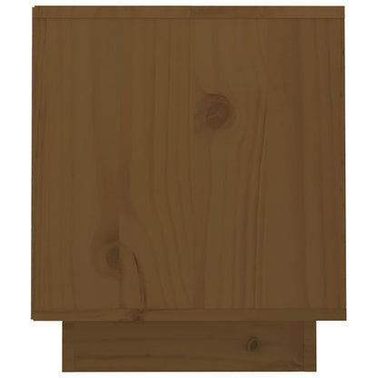 818238 vidaXL TV Cabinet Honey Brown 70x34x40 cm Solid Wood Pine