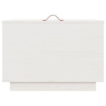 vidaXL Storage Boxes with Lids 3 pcs White Solid Wood Pine