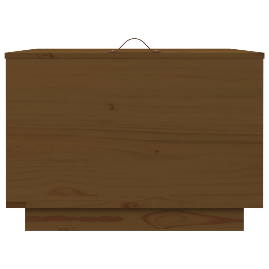 vidaXL Storage Boxes with Lids 3 pcs Honey Brown Solid Wood Pine