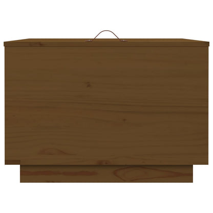 vidaXL Storage Boxes with Lids 3 pcs Honey Brown Solid Wood Pine