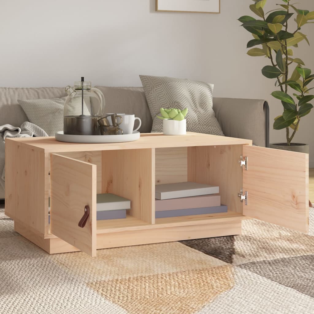vidaXL Coffee Table 80x50x35 cm Solid Wood Pine