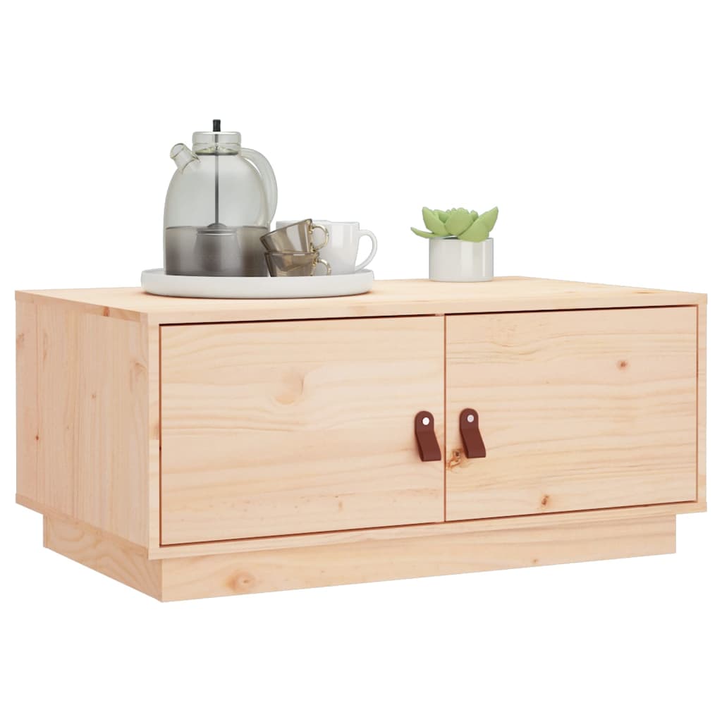 vidaXL Coffee Table 80x50x35 cm Solid Wood Pine