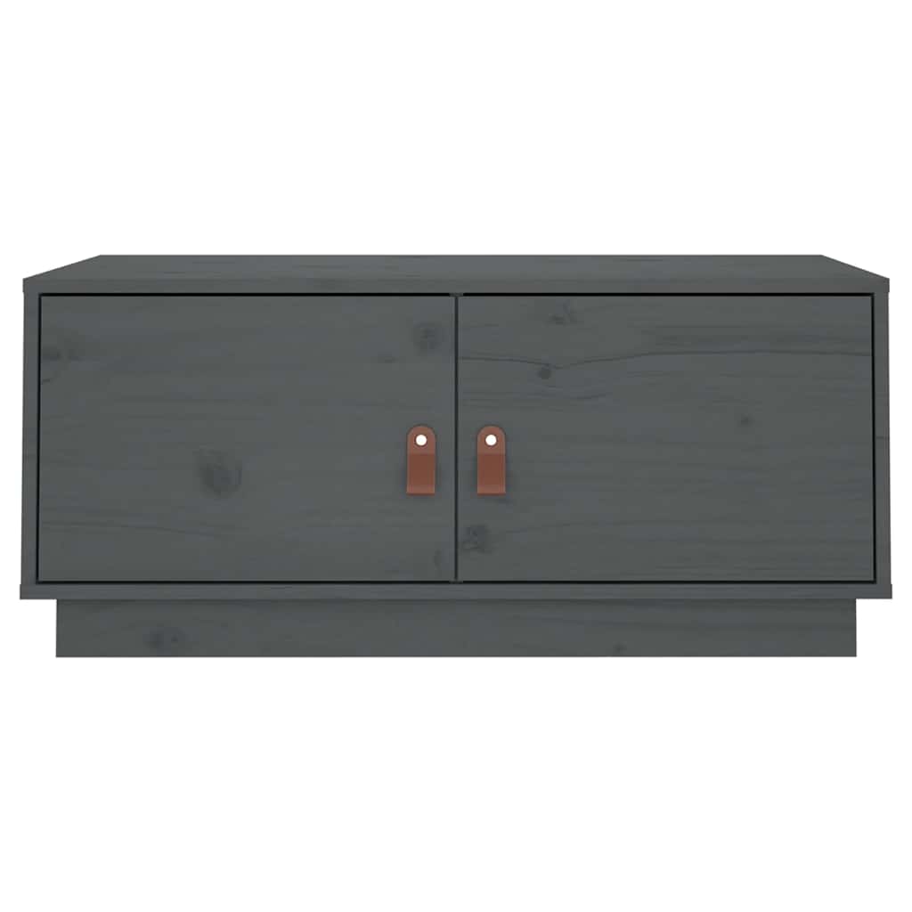 vidaXL Coffee Table Grey 80x50x35 cm Solid Wood Pine