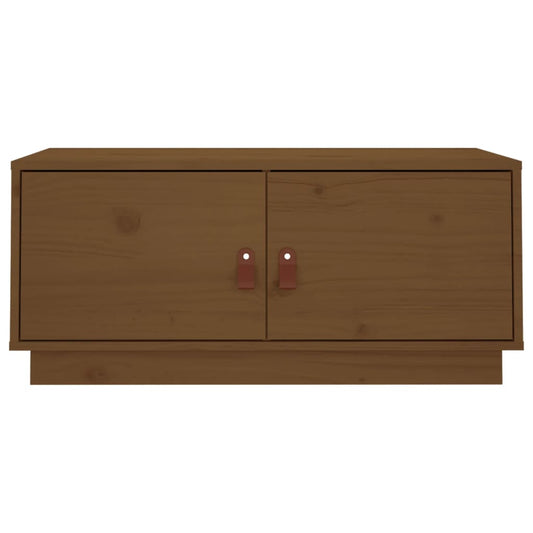 vidaXL Coffee Table Honey Brown 80x50x35 cm Solid Wood Pine