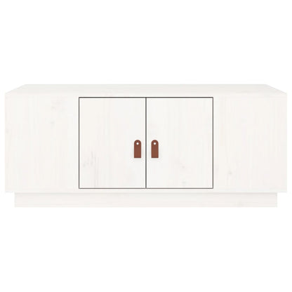vidaXL Coffee Table White 100x50x41 cm Solid Wood Pine