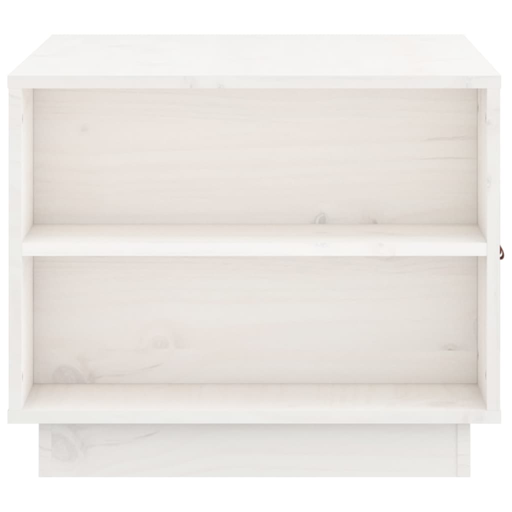 vidaXL Coffee Table White 100x50x41 cm Solid Wood Pine