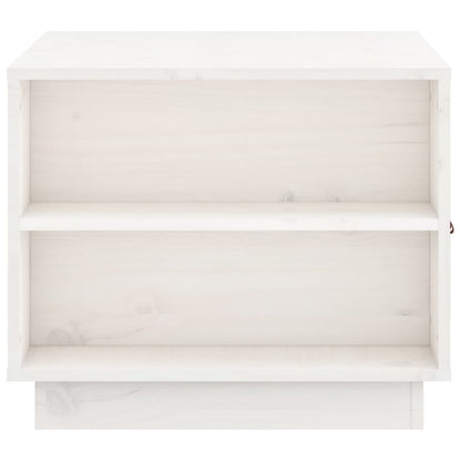 vidaXL Coffee Table White 100x50x41 cm Solid Wood Pine