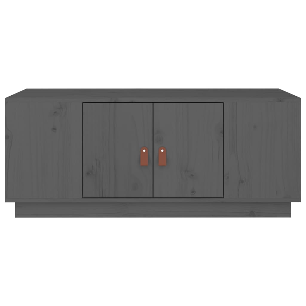 vidaXL Coffee Table Grey 100x50x41 cm Solid Wood Pine
