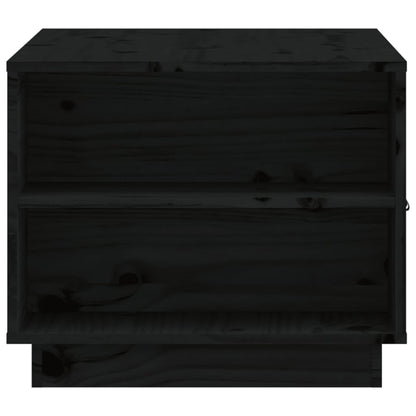vidaXL Coffee Table Black 100x50x41 cm Solid Wood Pine