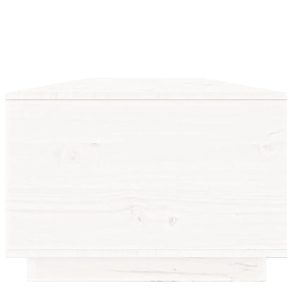 vidaXL Coffee Table White 100x50x35 cm Solid Wood Pine