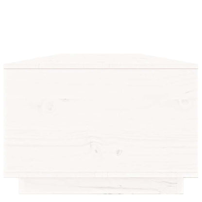 vidaXL Coffee Table White 100x50x35 cm Solid Wood Pine