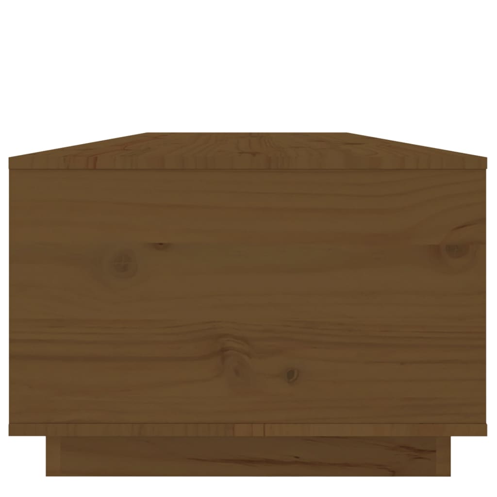 vidaXL Coffee Table Honey Brown 100x50x35 cm Solid Wood Pine