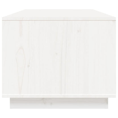 vidaXL Coffee Table White 100x50x41 cm Solid Wood Pine
