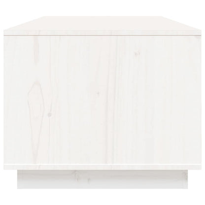 818271 vidaXL Coffee Table White 100x50x41 cm Solid Wood Pine