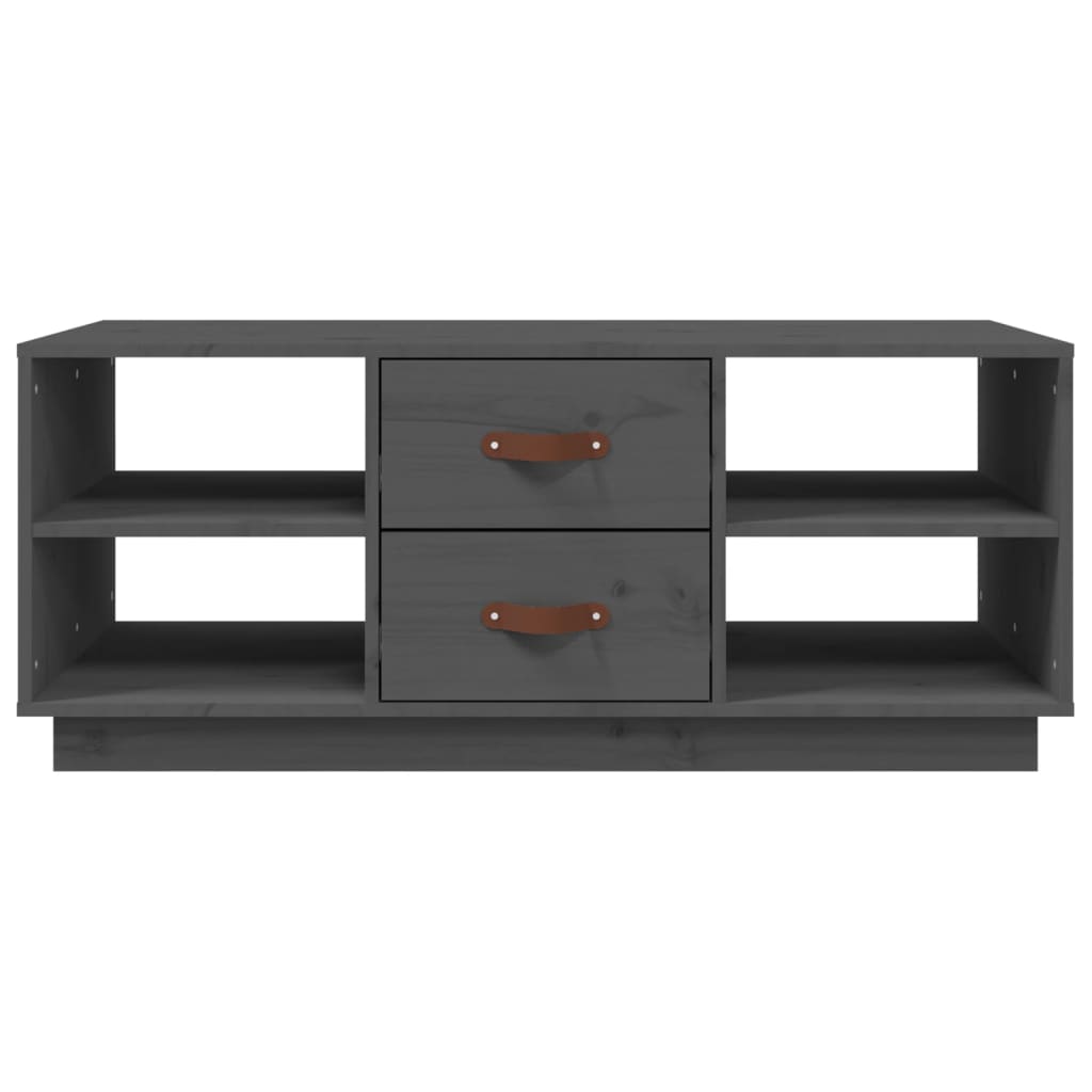 vidaXL Coffee Table Grey 100x50x41 cm Solid Wood Pine
