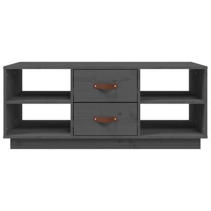 vidaXL Coffee Table Grey 100x50x41 cm Solid Wood Pine