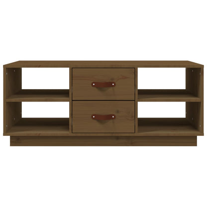 vidaXL Coffee Table Honey Brown 100x50x41 cm Solid Wood Pine