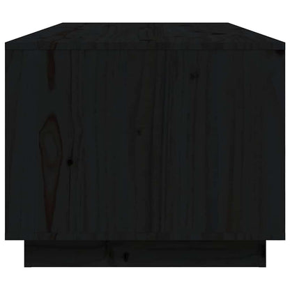 818274 vidaXL Coffee Table Black 100x50x41 cm Solid Wood Pine