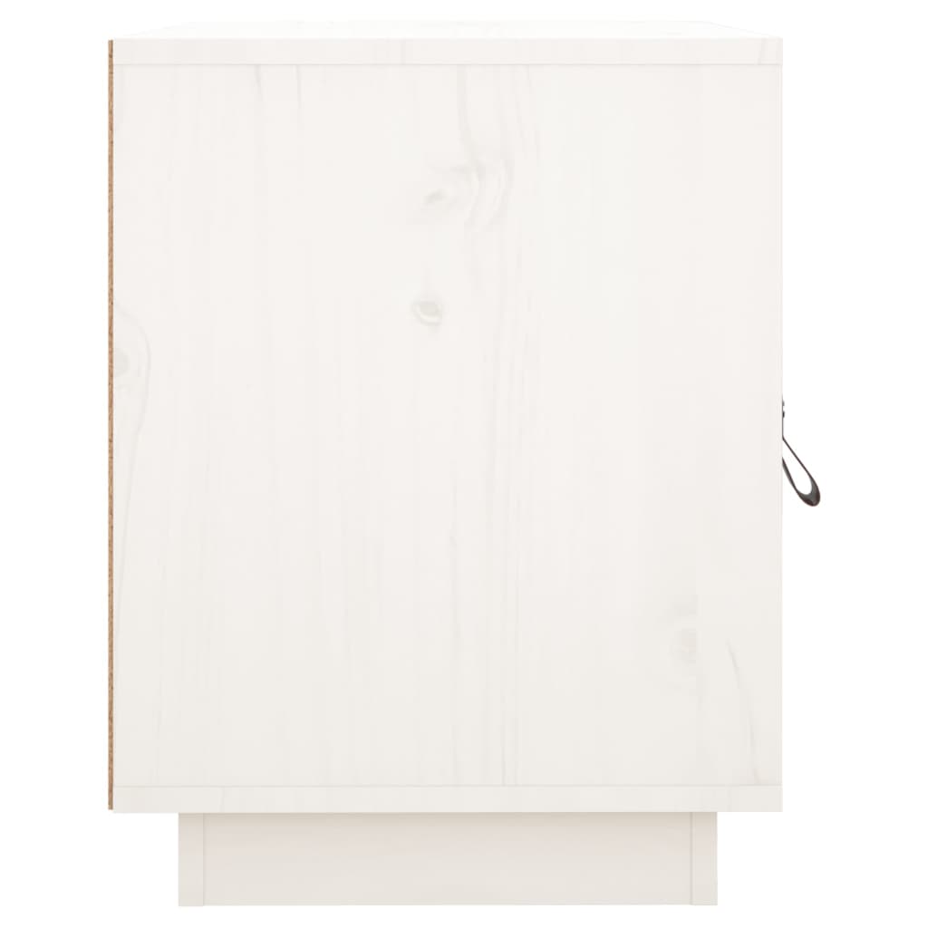 vidaXL Bedside Cabinets 2 pcs White 40x34x45 cm Solid Wood Pine