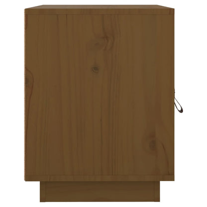 vidaXL Bedside Cabinet Honey Brown 40x34x45 cm Solid Wood Pine