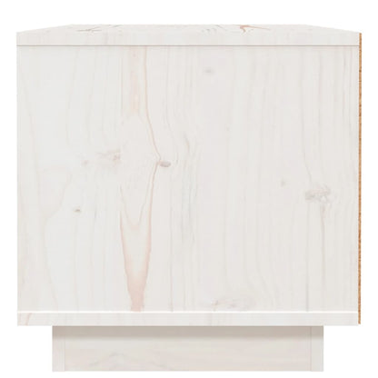 vidaXL Bedside Cabinet White 40x34x35 cm Solid Wood Pine