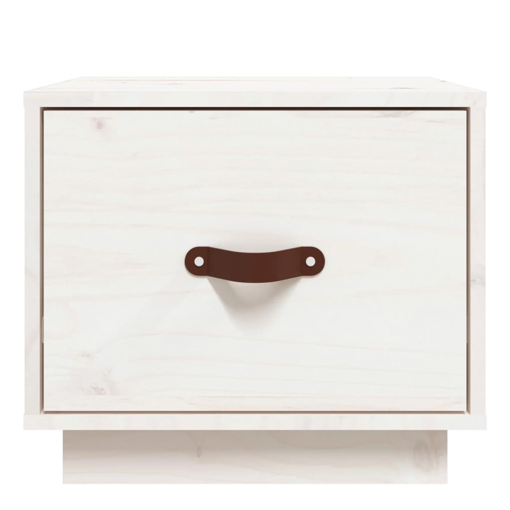 vidaXL Bedside Cabinets 2 pcs White 40x34x35 cm Solid Wood Pine