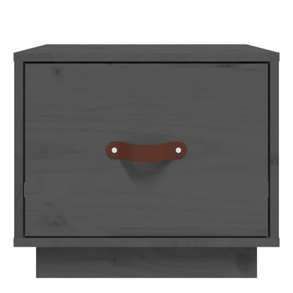 vidaXL Bedside Cabinets 2 pcs Grey 40x34x35 cm Solid Wood Pine
