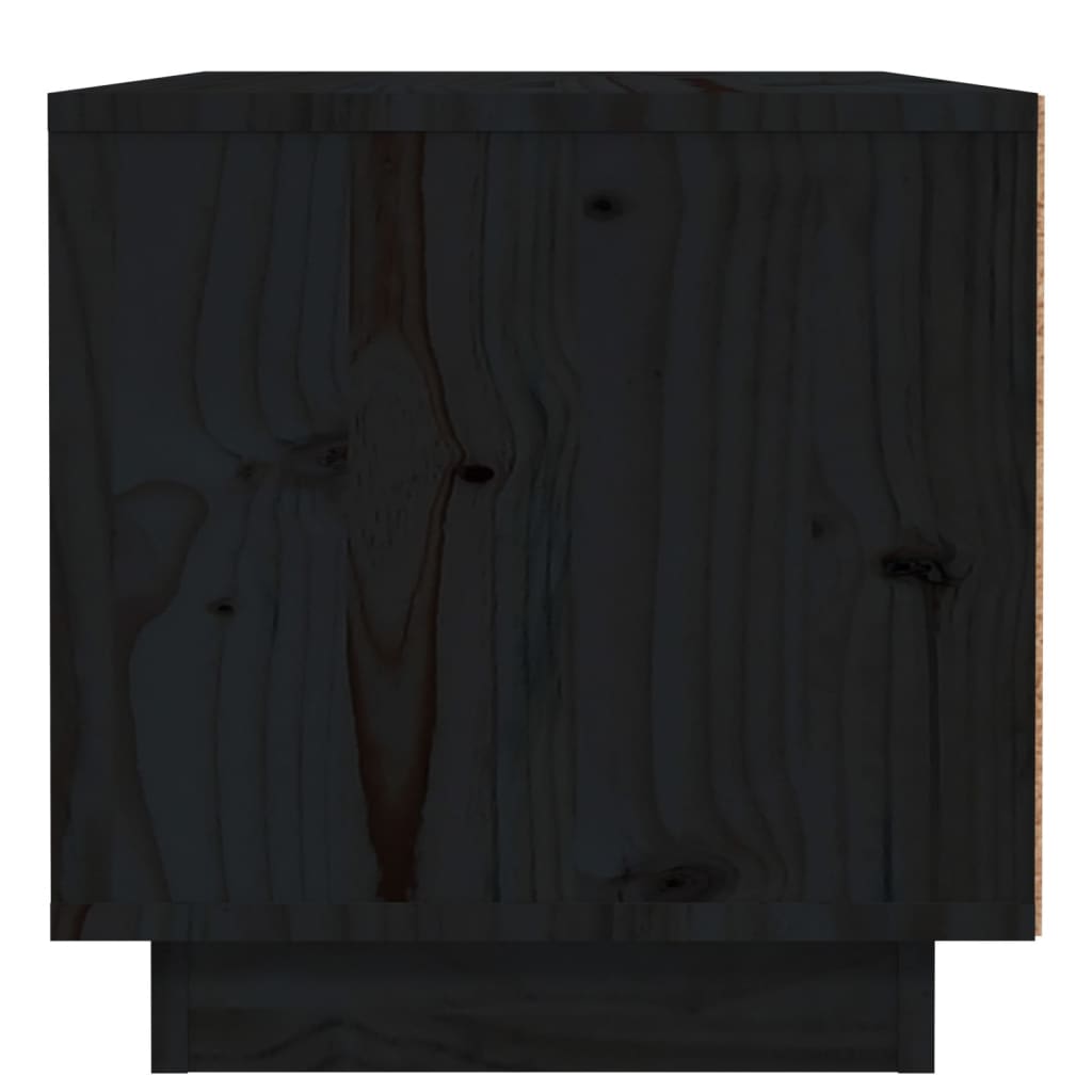 vidaXL Bedside Cabinets 2 pcs Black 40x34x35 cm Solid Wood Pine