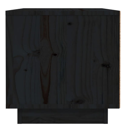 vidaXL Bedside Cabinets 2 pcs Black 40x34x35 cm Solid Wood Pine