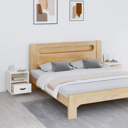 vidaXL Bedside Cabinets 2 pcs White 40x34x45 cm Solid Wood Pine