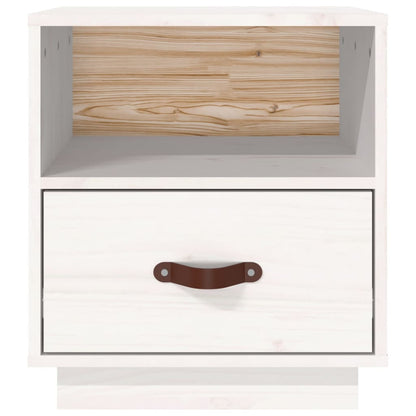 vidaXL Bedside Cabinets 2 pcs White 40x34x45 cm Solid Wood Pine