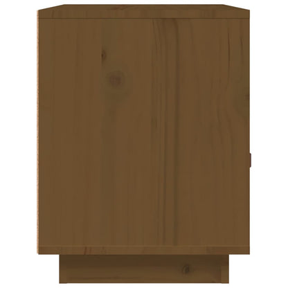 vidaXL Bedside Cabinet Honey Brown 40x34x45 cm Solid Wood Pine