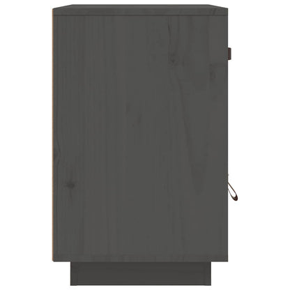 vidaXL Bedside Cabinets 2 pcs Grey 40x34x55 cm Solid Wood Pine