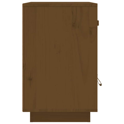 vidaXL Bedside Cabinet Honey Brown 40x34x55 cm Solid Wood Pine