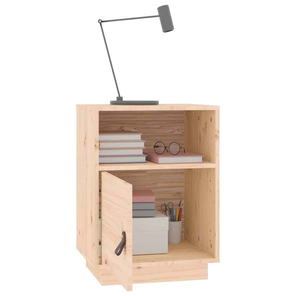 vidaXL Bedside Cabinet 40x34x55 cm Solid Wood Pine