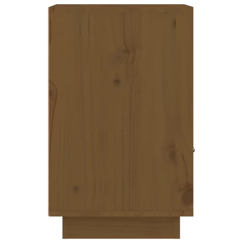 vidaXL Bedside Cabinet Honey Brown 40x34x55 cm Solid Wood Pine