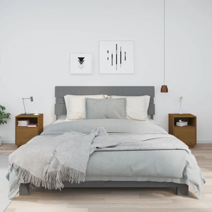 vidaXL Bedside Cabinets 2 pcs Honey Brown 40x34x55 cm Solid Wood Pine