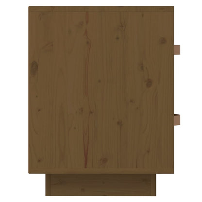 vidaXL Bedside Cabinet Honey Brown 40x34x45 cm Solid Wood Pine