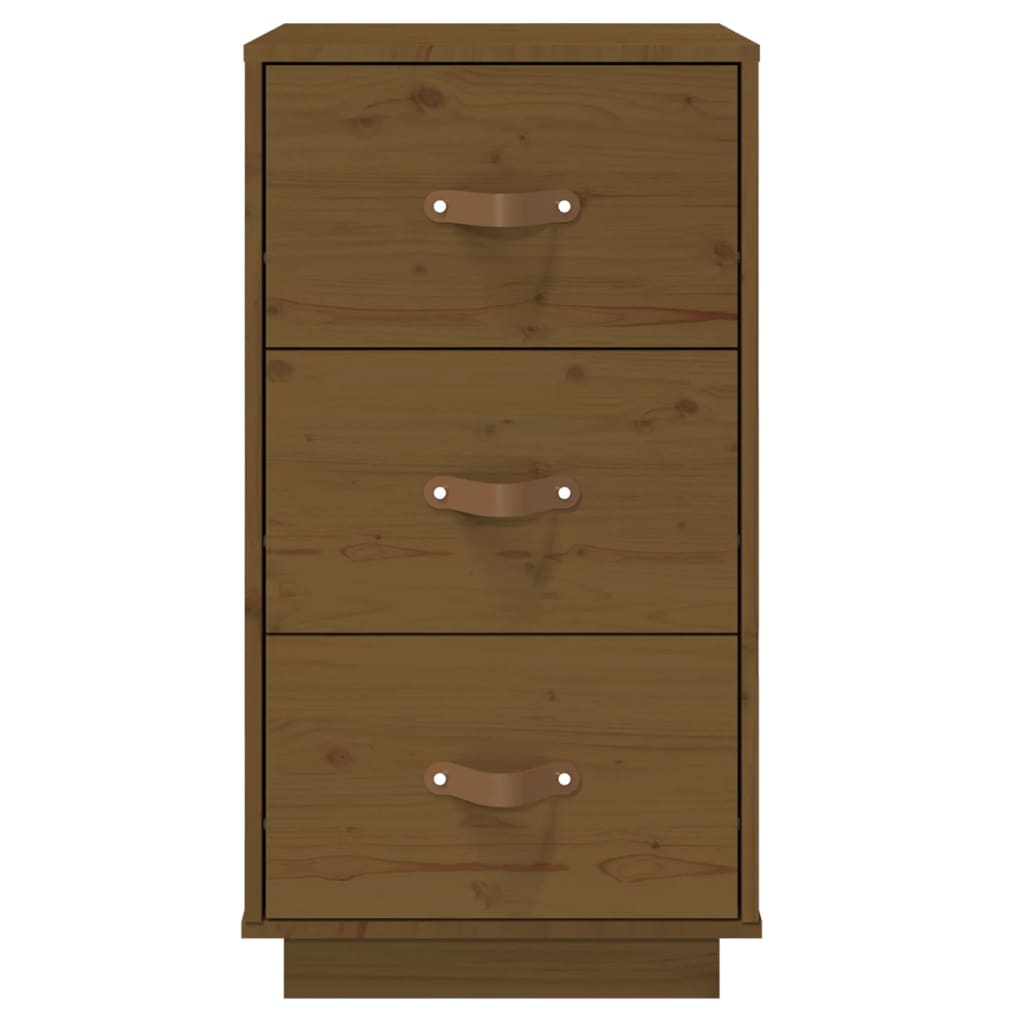 vidaXL Bedside Cabinet | Honey Brown | Solid Pine Wood | 40x40x75 cm