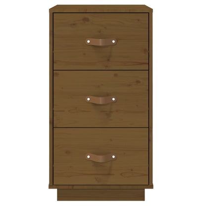 vidaXL Bedside Cabinet | Honey Brown | Solid Pine Wood | 40x40x75 cm