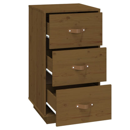 vidaXL Bedside Cabinet | Honey Brown | Solid Pine Wood | 40x40x75 cm